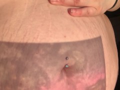 Cute babe shows off new piercing publicly for my hot neighbour