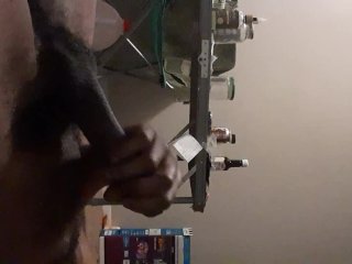 The biggest black cock jacking