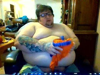 Fat Boy Webcam Jack Sur un Short En Sous-vêtements 🍰🩳