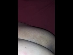 Late night creampie I lick her ass to keep her wet then fill her up with a massive load