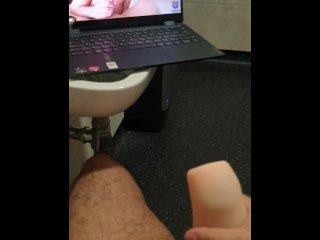 solo male, amateur, big dick, caught jerking off