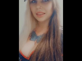 babe, big tits, hot, vertical video