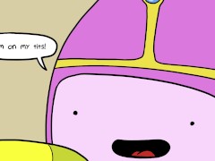 Princess Bubblegum Tit Fucked by Banana Guard