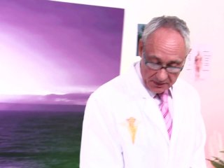 Horny old guy having fun with two naughty girls