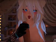 Preview 6 of Horny Catgirl pet takes care of your morning wood~ | JOI POV VRChat ERP