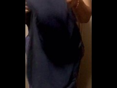 Indian wife changing the clothes