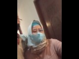 "PEMBUAHAN DI AWAL RAMADHAN" _ Fuckin' indonesian hijab bbw milf housewife landlord broker mediator