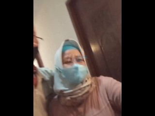 "PEMBUAHAN DI AWAL RAMADHAN" _ Fuckin' Indonesian Hijab BBW MILF Housewife Landlord Broker Mediator