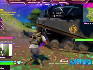 Highlight: Fortnite first Time seeing a Tank! got 8th Place! got Fucked by the Guy with the Tank!