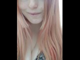 Dominant redhead pissing on your face POV