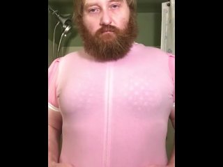 Shower Time in GF Sister’s old Bra that she out grew now I get to have fun with it don’t tell anyone