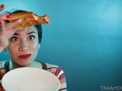 Waffle and coffe! - Cum on food 12