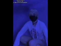 FTM SUB SHOWING HIS HOLES TO HIS MASTER