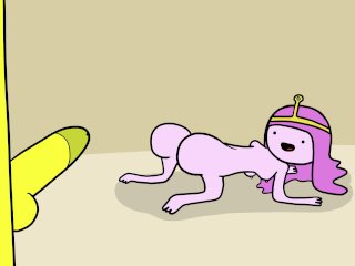 Princess Bubblegum Fucked in the Ass by a Banana Guard