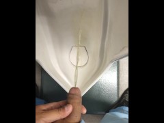 Pee in the toilet of a multi-tenant building