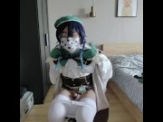 Preview 6 of Genshin cosplay温迪自慰行為と射精