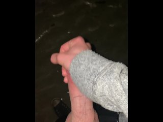 masturbation, solo male, vertical video, beach