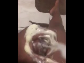 lotion handjob, big dick, huge cumshot, homemade