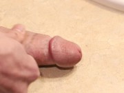 Preview 1 of Hot Guy Cums With One Finger Jerking Off While Watching Porn