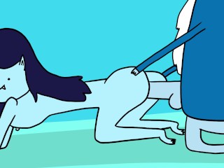 Marceline La Reina Vampiro Se Folla a La Ice King - Parodia Porno Tiempo De Aventura