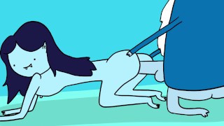 Marceline de vampierkoningin neukt de Ice King - Adventure Time Porno Parodie