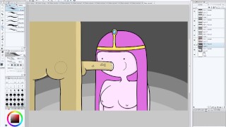Drawing Princess Bubblegum Sucking Cock