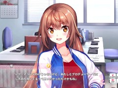 【エロゲー 愛怒流でいず／IdolDays動画8】オフィスで乳丸出し椿ちゃんに仁王立ちフェラで抜いてもらっちゃう！(アイドルデイズ実況プレイ動画(R18) Hentai game)