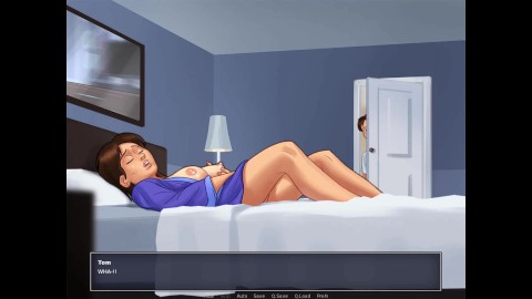 Summertime Saga: The MILF Got Caught  Masturbating In Her Bed Ep43