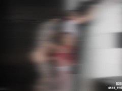 bondage ! milf dressed like school girl fucked on cross !