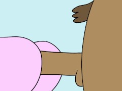 Princess Bubblegum Threesome With Starchy and a Banana Guard - Adventure Time Porn Parody