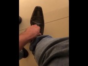 Preview 4 of Feet fetish playing and having fun alone at work