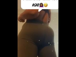 solo female, big ass, vertical video, amateur