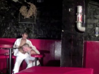 amagin sneaker and foot domination for french dude in publci backroom in paris
