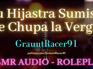 Tu Hijastra Chupa_Tu Verga Erecta y_Se Traga Tu Leche - ASMR_Audio Roleplay