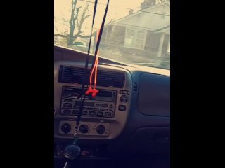 caught by my neighbor outside in my car