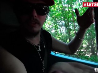 BUMSBUS - German Blonde Samy Fox Gets Fucked By Huge Black Cock - LETSDOEIT