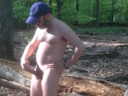 Preview 3 of 1ncandenza shows off his boner and wanks in the forest