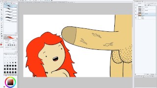 Speed-Painting Porn - 18 Year Old Redhead Sucking Dick