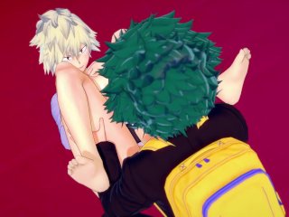 Deku Gets Full Service_from Bakugo's Mother My Hero Academia_Hentai