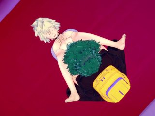 Deku gets full service from Bakugo's Mother My Hero_Academia Hentai