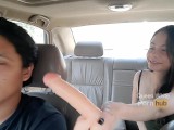 IN THE TAXI - I GET THE DRIVER IN A SERIOUS PROBLEM WITH HIS WIFE FOR WALKING EXCITED - FUNNY SEX VI