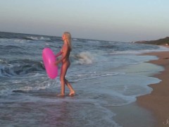 Young Blonde Agnes Likes Getting Naked... IN PUBLIC?!