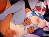 Vanny Cute Furry Bunny Blowjob & Fuck Pussy - FNAF Security Breach