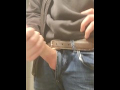 Johnholmesjunior in late night shift after work solo show with monster cock and huge load