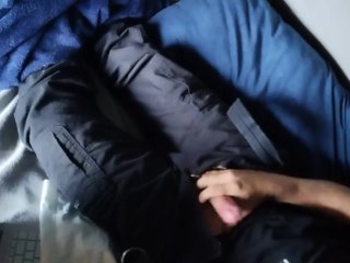 Solo masturbation while watching porn