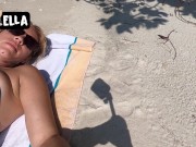 Preview 4 of Exhibitionist Wife Flashing, Teasing, and Masturbating at a public Florida beach