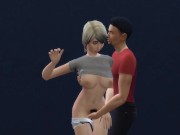 Preview 3 of Cuckold's Wife Gets Passed Around by Strangers in His Own House - DDSims