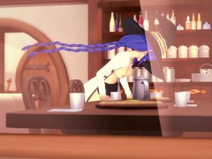 Roxy humping a table corner | Mushoku Tensei - Screenshot 7 of 16 - Jobless