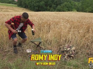 Fake Hostel - Creampie for hot ebony college babe on camping trip with lucky young average cock guy screenshot number 0