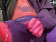 Preview 4 of Big cock TS cumshot compilation